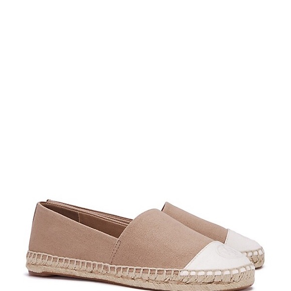 Khaki and white Tory Burch espadrilles - Picture 6 of 6